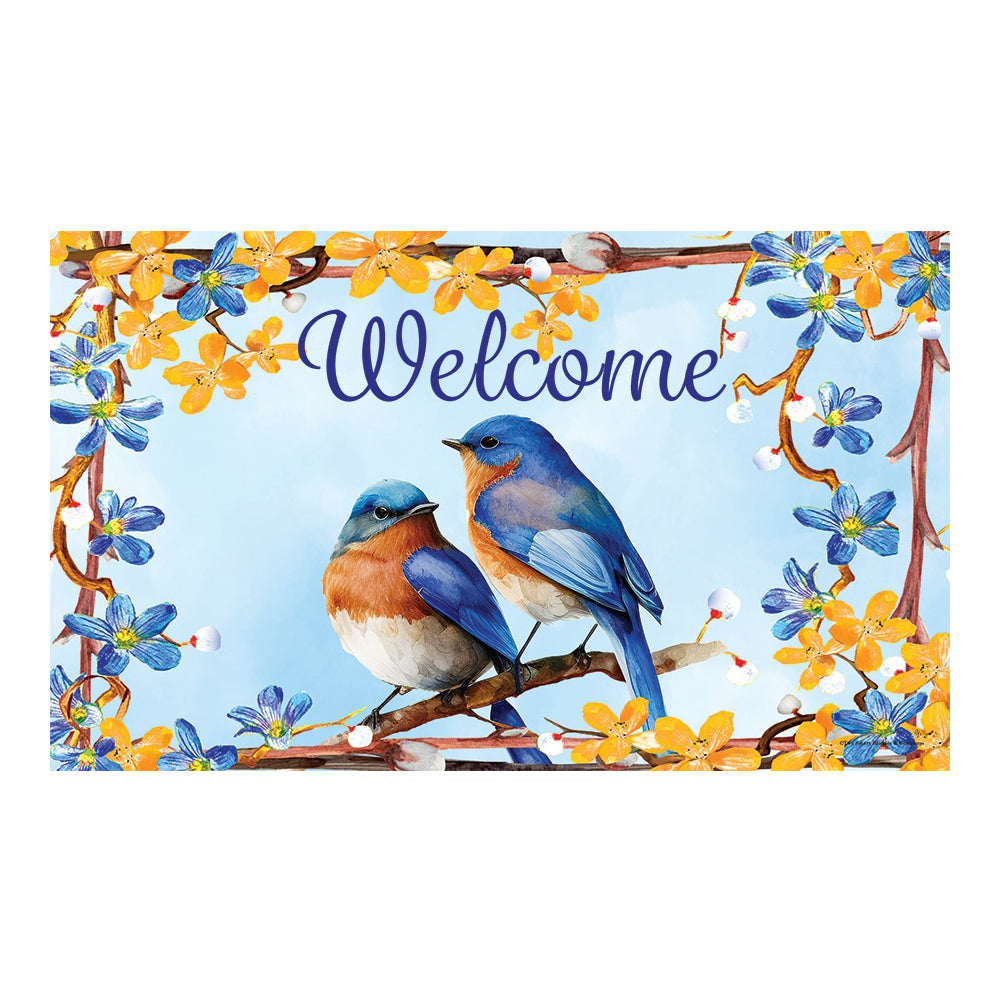 Lovely Bluebirds Doormat