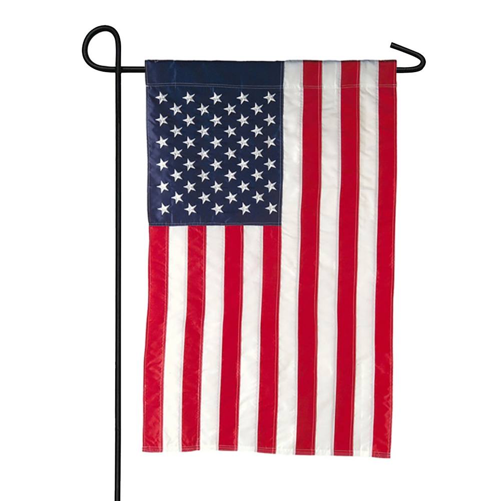 American Mini Sewn Appliqued Garden Flag