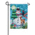 Snowman Village Glisten Garden Flag