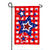 Patriotic Star Trio Linen Double Sided Garden Flag