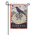 White Pumpkin with Black Crow Double Sided Suede Garden Flag
