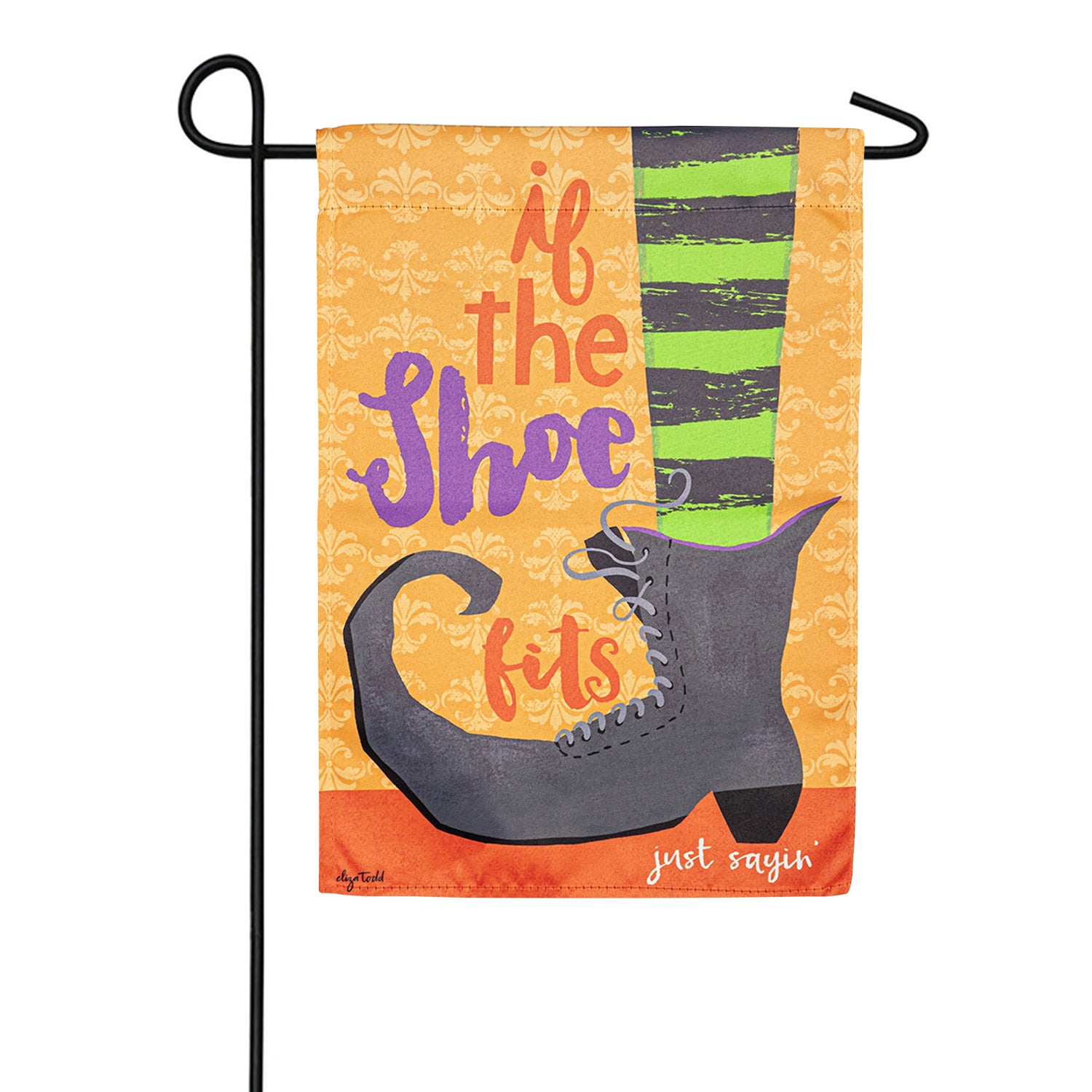 If the Shoe Fits Double Sided Suede Garden Flag