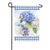 Blue Hydrangea Waffle Garden Flag
