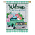 Spring Flower Delivery Double Appliqued House Flag