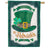 St. Patrick's Day Top Hat Double Appliqued House Flag