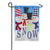 Evergreen Snow Friends Double Appliqued Garden Flag