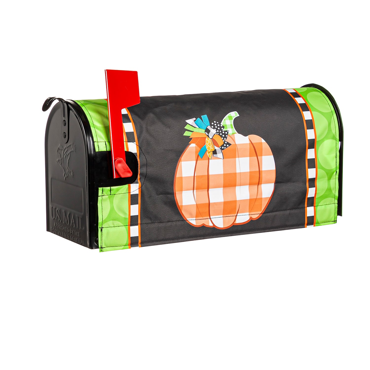 Evergreen Happy Fall Pumpkin Mailbox Cover