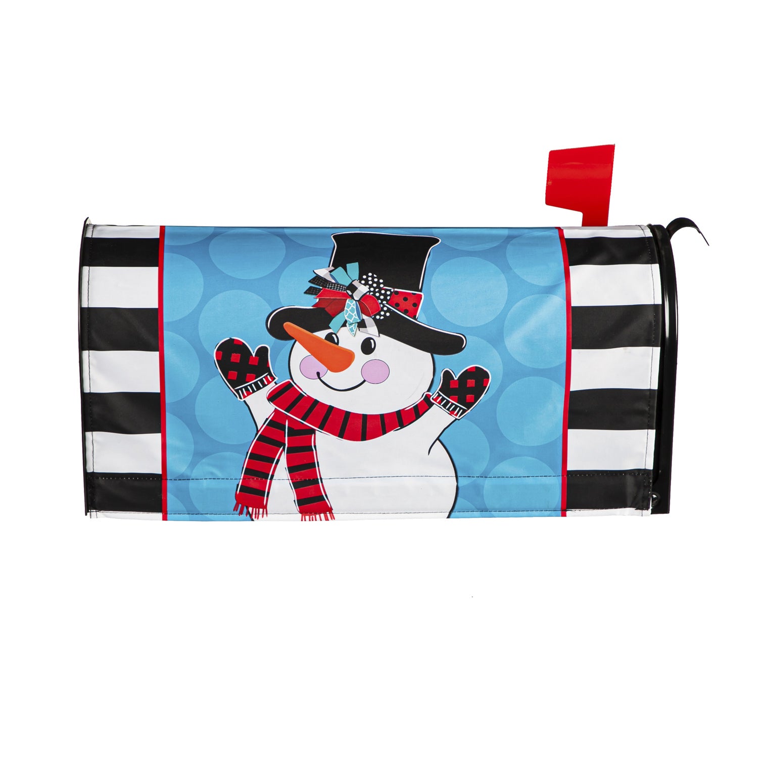 Patterned Snowman Mailbox Cover