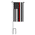 Thin Red Line Mini Flag with Stand