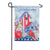 Stars and Stripes Birdhouse Suede Double Sided Garden Flag