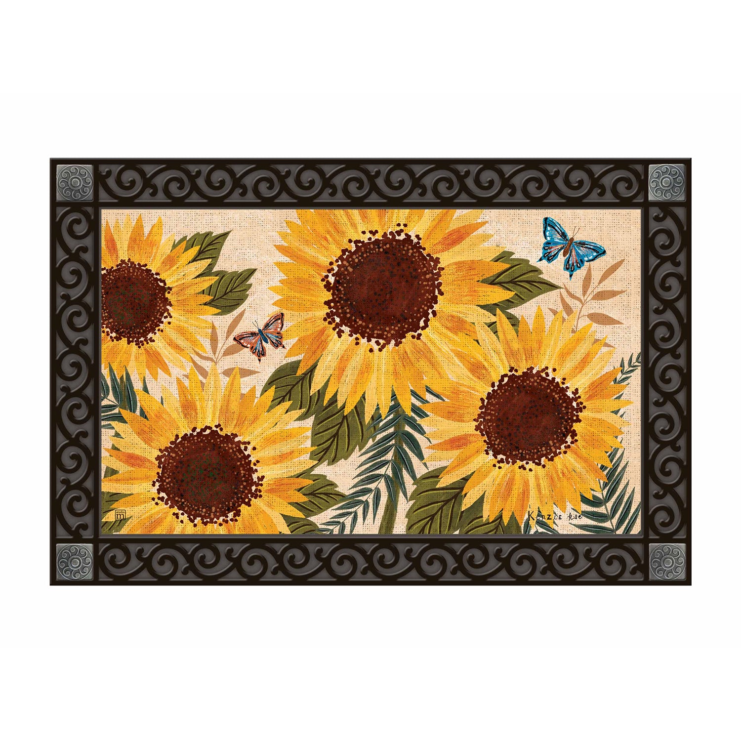 Sunflowers & Butterfly MatMate