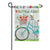 Enjoy the Ride Floral Bicycle Garden Flag