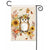 Autumn Owl Floral Garden Flag