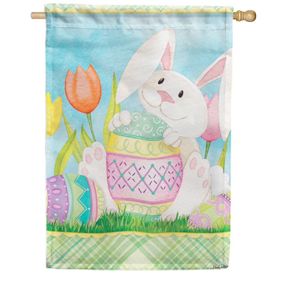 Easter Bunny's Here House Flag