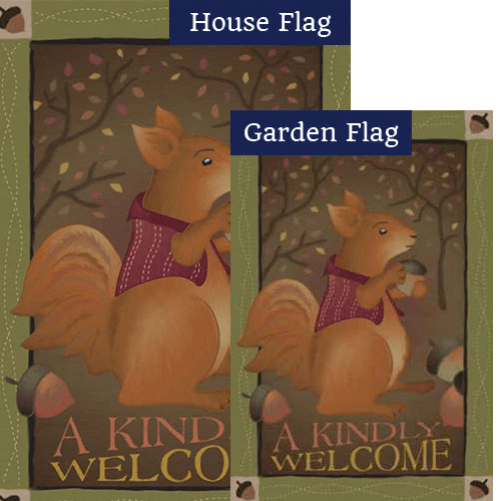 A Kindly Welcome Brilliance Flags Set (2 Pieces)