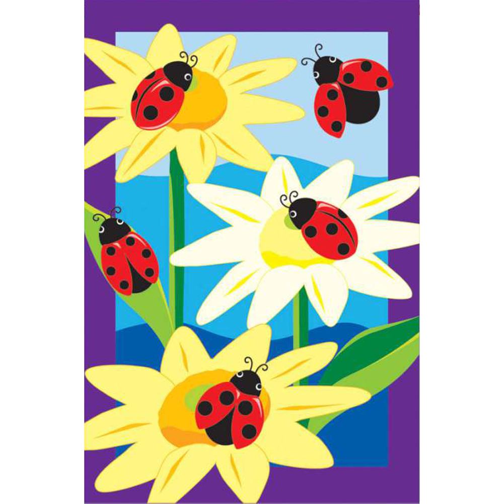 Doodle Ladybugs Prestige Estate Flag