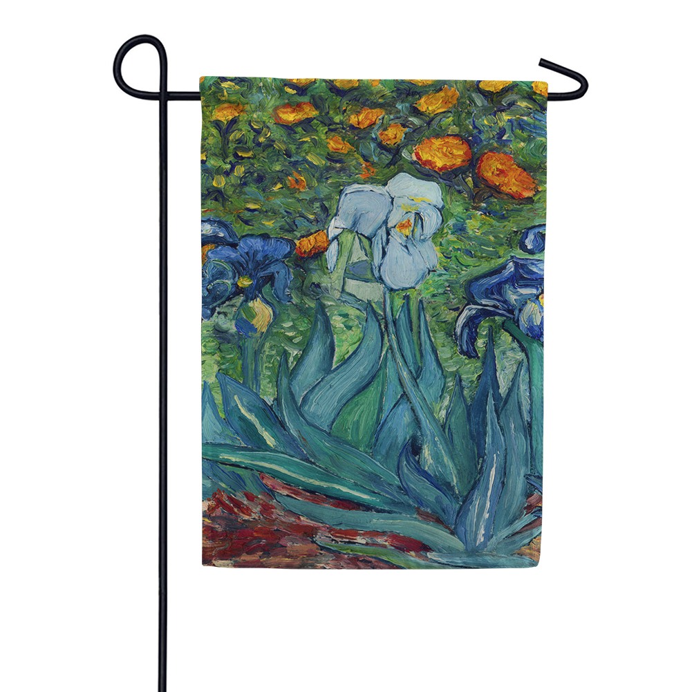 Van Gogh's Iris Garden Flag