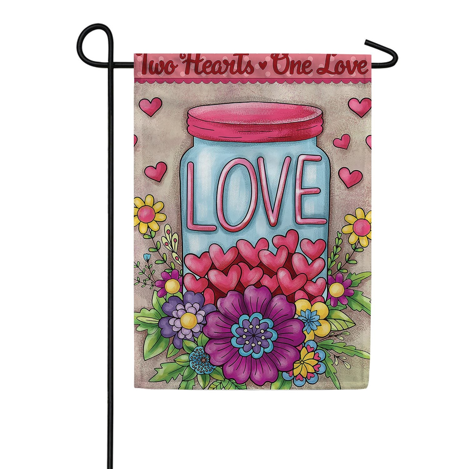 Jar of Love Garden Flag