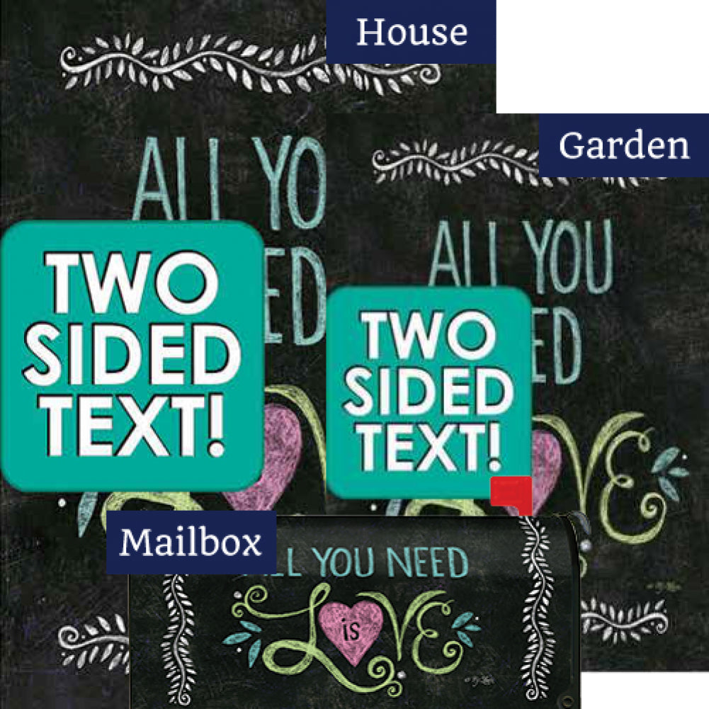 All You Need Is Love Chalkboard Yard Makeover Set (3 Pieces)