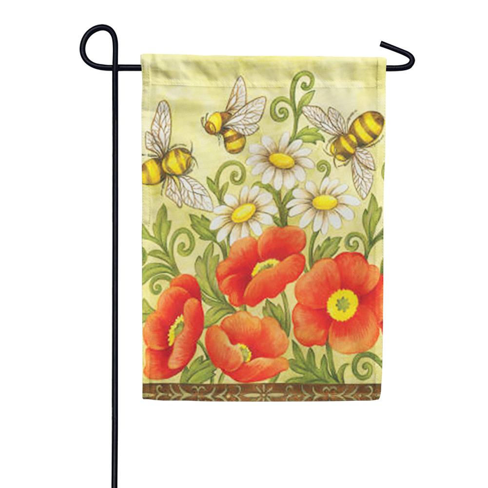 Bees and Wildflowers Garden Flag