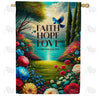 Hope/Faith/Peace/Joy House Flags
