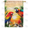 Exotic Birds House Flags