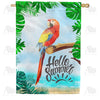 Exotic Birds House Flags
