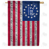 Memorial Day House Flags