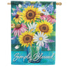 Cone Flowers House Flags