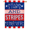 Evergreen Burlap House Flags