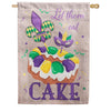 Evergreen Burlap House Flags