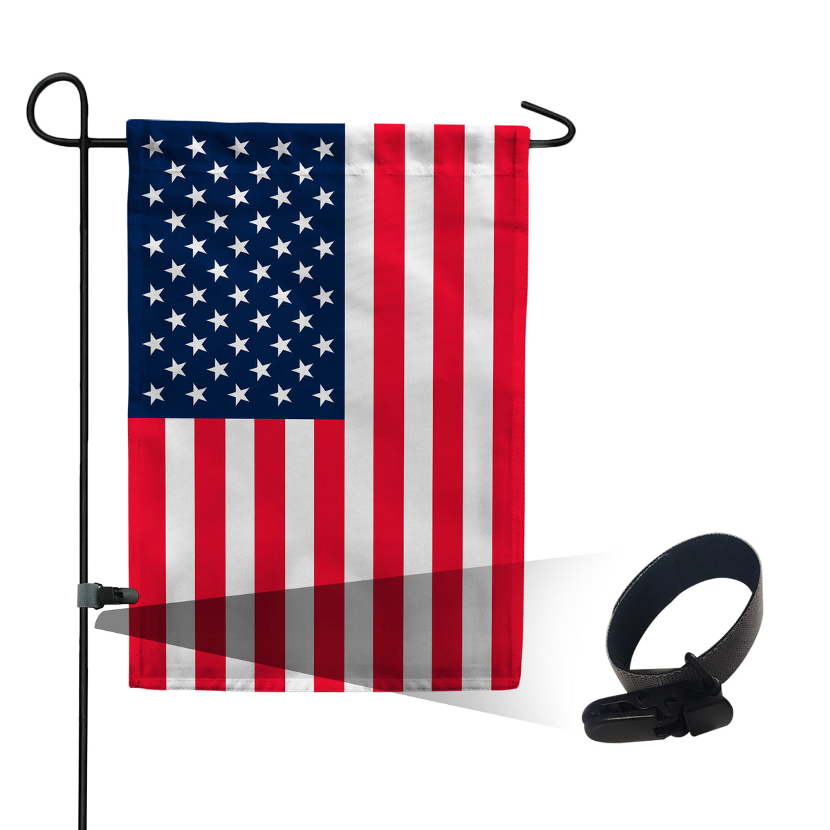 America Forever Garden Flag Clips