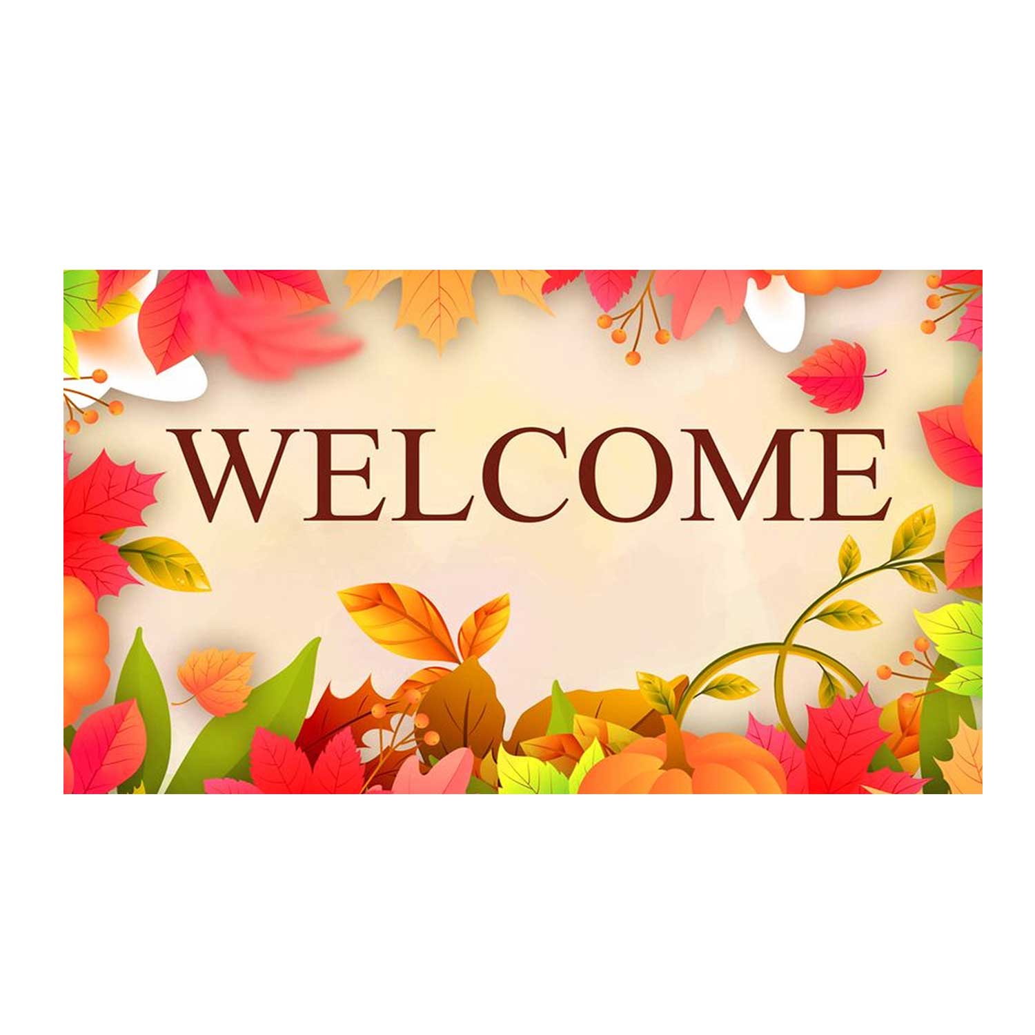 Pretty Fall Leaves Doormat