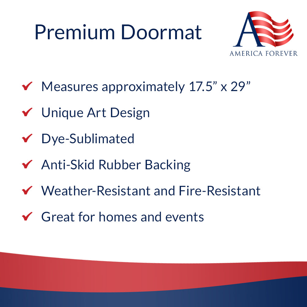 Winter Lamp Warmth Doormat