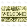 Green Fern Leaves Doormat