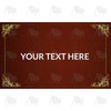 Personalized Doormat - Regal Gold