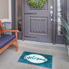 Blue Leaves Doormat