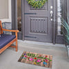 Flowery Wood Panel Doormat