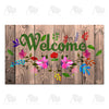 Flowery Wood Panel Doormat