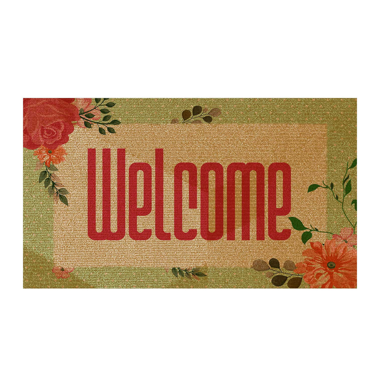 Floral Welcome Doormat