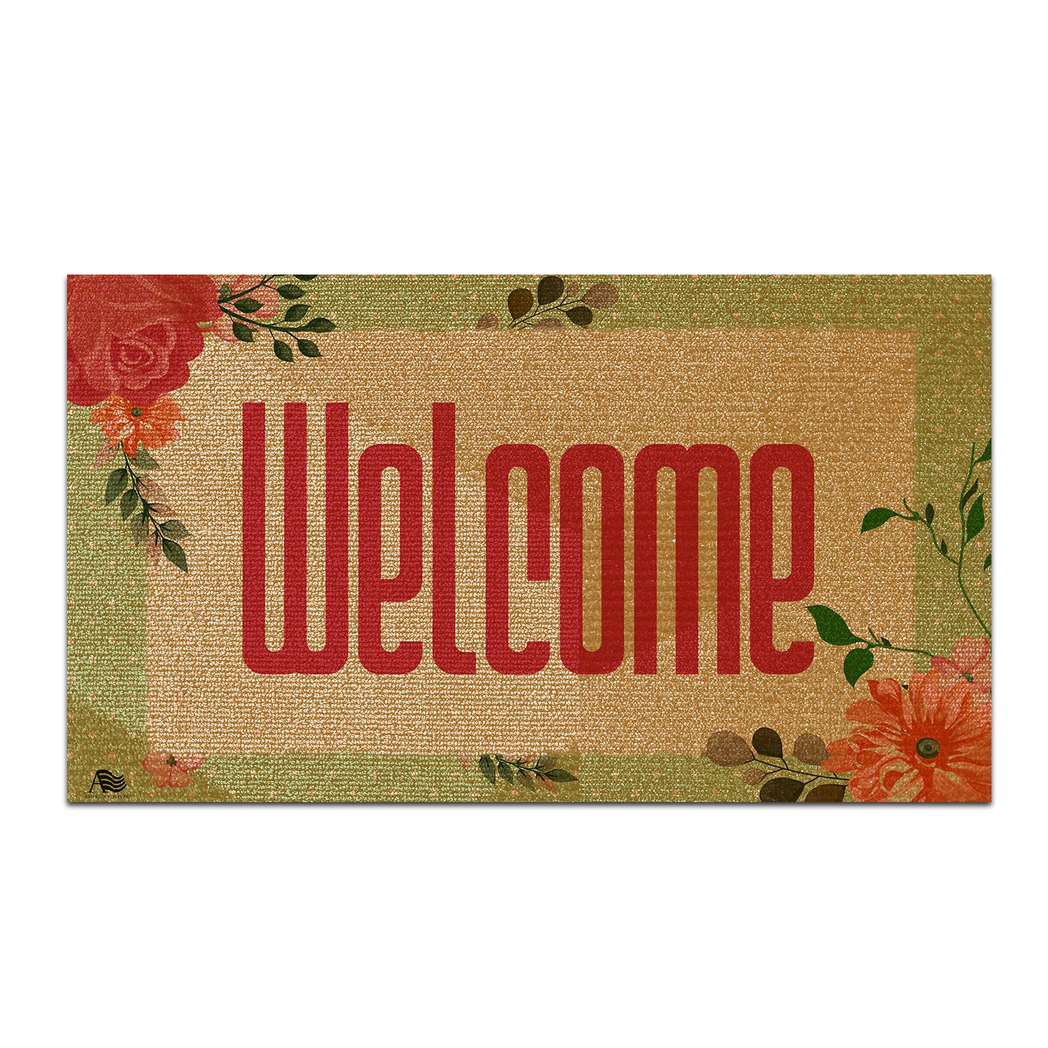 Floral Welcome Doormat