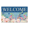 Blue Flower Garden Doormat