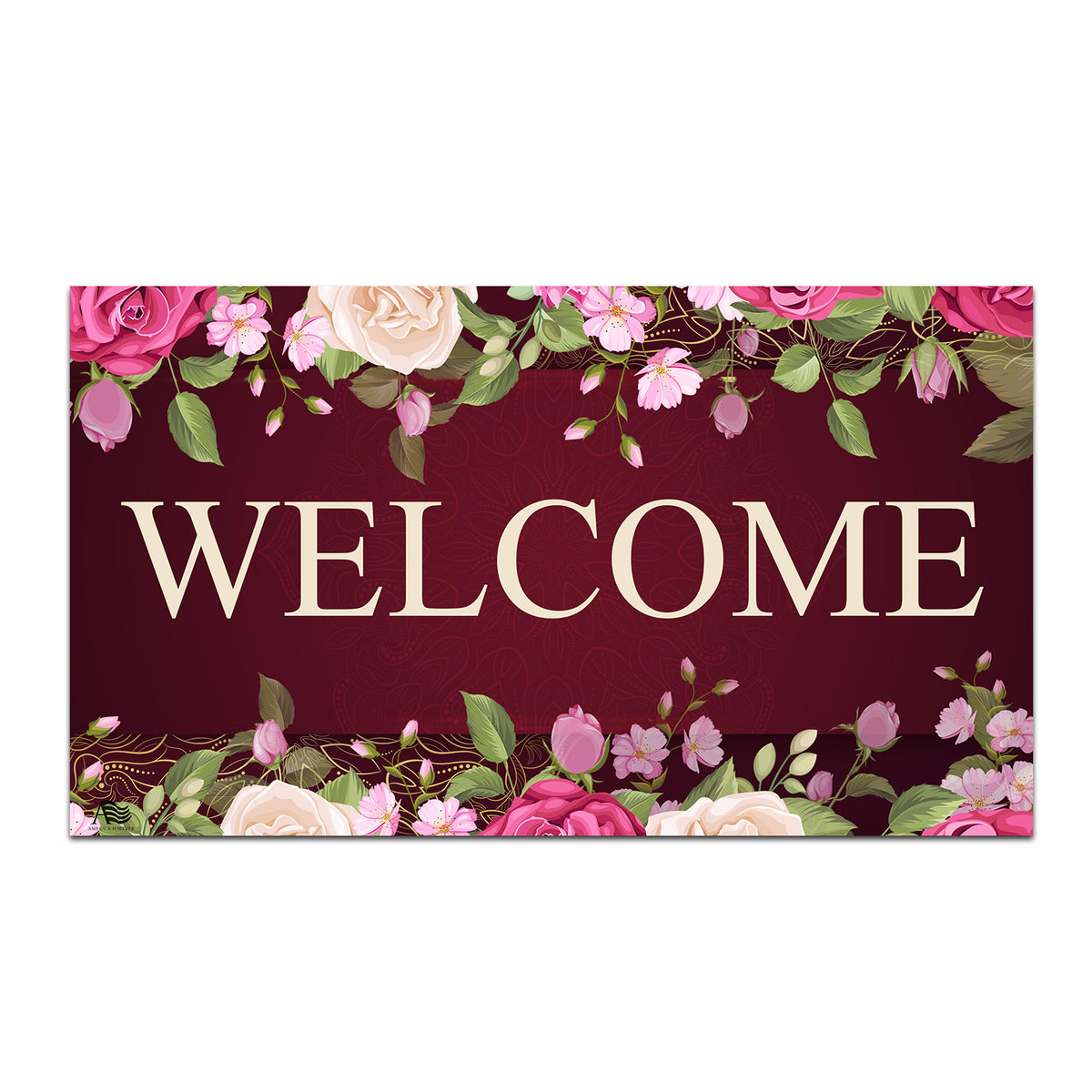 A Rosey Welcome Doormat