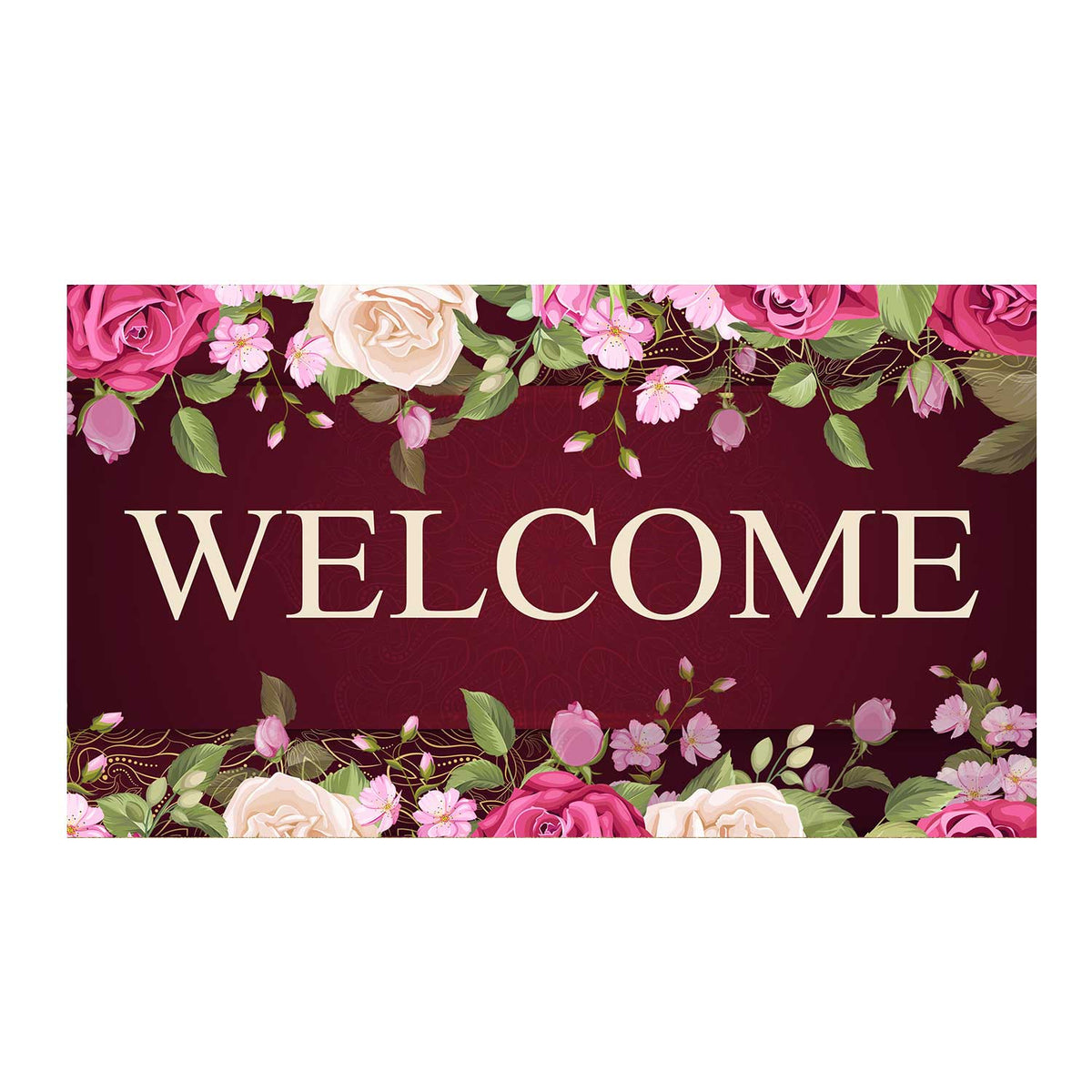 A Rosey Welcome Doormat