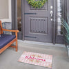 Rose Gingham Doormat