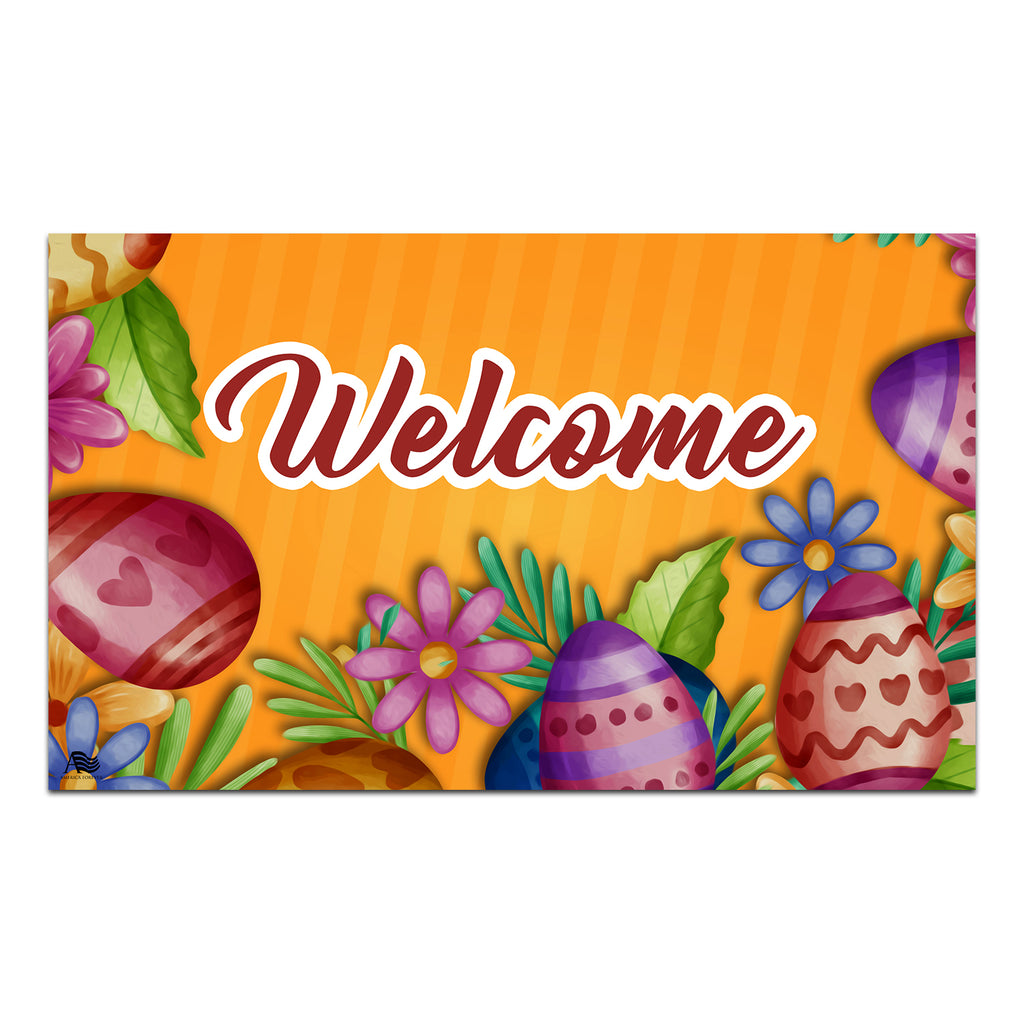 Easter Eggs Doormat