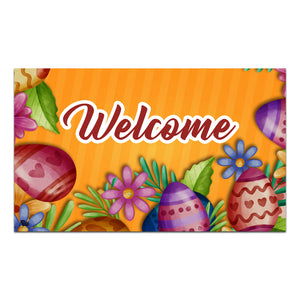 Easter Eggs Doormat