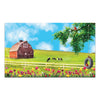 Spring Farm Swing and Tulips Doormat
