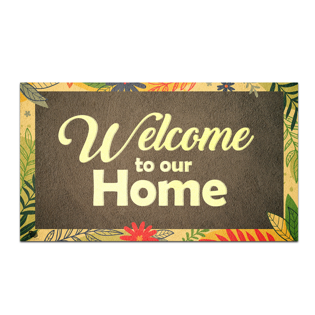 Colorful Fern Leaves Doormat