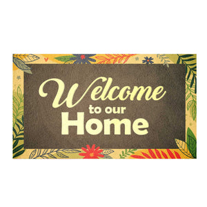 Colorful Fern Leaves Doormat